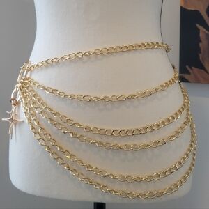 Elegant Gold Chain Belt for Women
